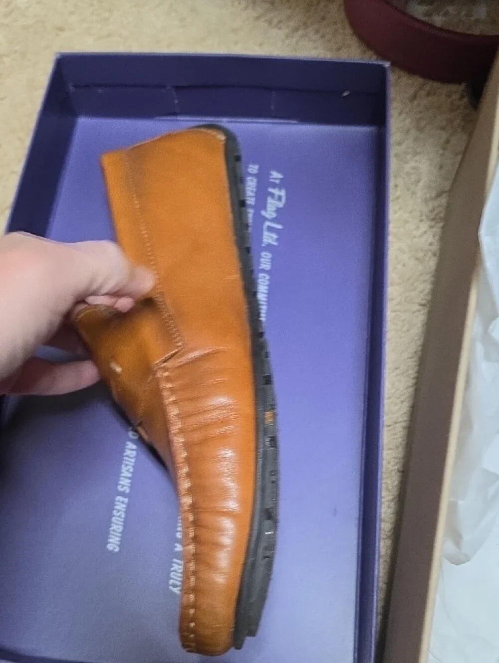 Mario Penny Loafers — Tan Slip-On Dress Loafers